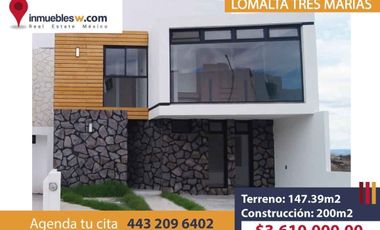 CASA EN VENTA EN LOMALTA TRES MARIAS, MORELIA