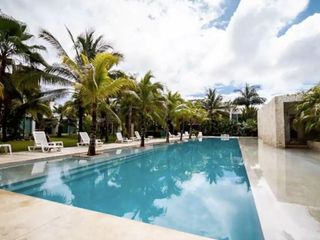 DEPARTAMENTO EN VENTA EN TULUM  2 RECÁMARAS, AMUEBLADO Y CON PISCINA.