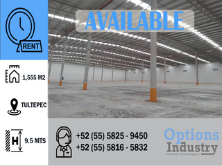 Industrial warehouse rental opportunity in Tultepec