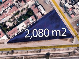 Terreno en Renta Blvd. Timoteo Lozano, 2080 m2, León Gto