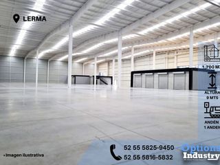 Renta de bodega industrial en Lerma