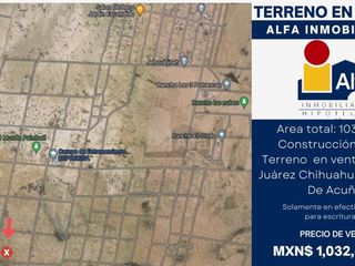 Terreno en venta Ciudad Juárez Chihuahua Plazuela de Acuña