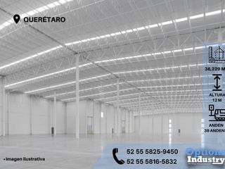 Nave industrial disponible para renta en Querétaro