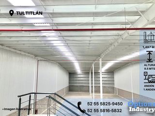 Immediate rent of industrial warehouse in Tultitlán