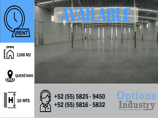Industrial warehouse opportunity for rent at CEDIS in Querétaro
