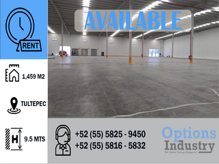 Best alternative industrial warehouse for rent in Tultepec