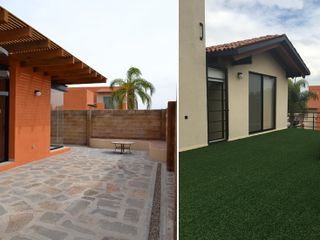 Se vende HERMOSA CASA en PUERTA REAL, T.239 m2, Frente a área verde, de LUJO.-