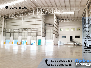 Warehouse for rent in Cuautitlán area