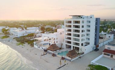 Departamento frenta al mar en Venta, Chicxulub puerto, Yucatán