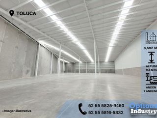 Disponibilidad de espacio industrial en renta en Toluca