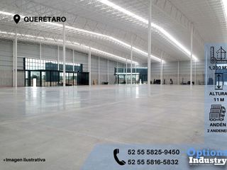 Immediate availability of industrial warehouse for rent in Querétaro
