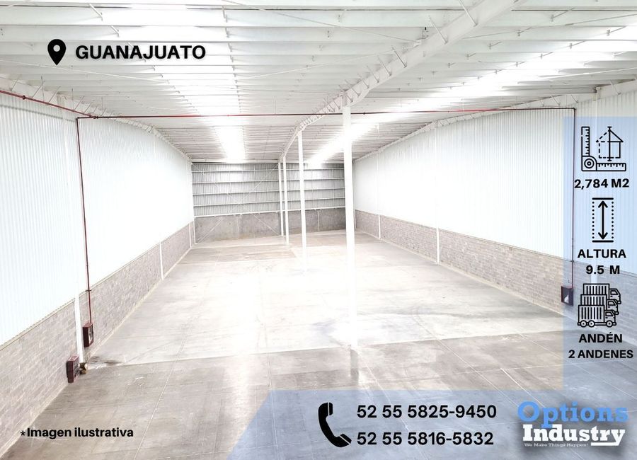 Amazing industrial warehouse in Guanajuato for rent