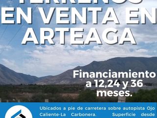 Venta de Terrenos Financiados en Arteaga