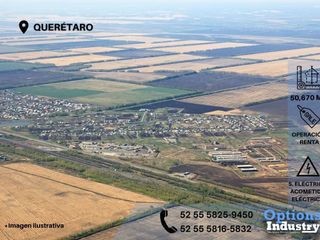 Renta inmediata de terreno industrial en Querétaro