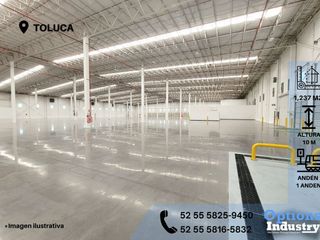 Toluca, area for warehouse rental