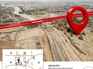 Terrenos comerciales en venta sobre Blvd. Serna, Hermosillo, Sonora.