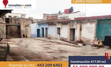 TERRENO EN VENTA EN EL CENTRO HISTORICO, MORELIA