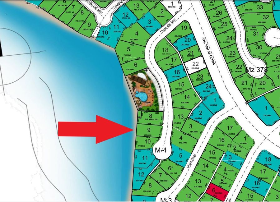 Lote residencial a orilla de playa en Kino Bay Estates