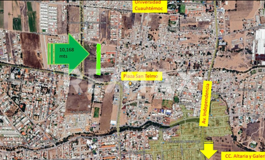 TERRENO EN VENTA AGUASCALIENTES NORTE TROJES DE ALONSO SAN TELMO ARROYO DEL MOLINO UNIVERSIDAD