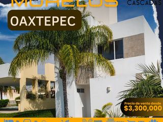 Casas en venta en Morelos con alberca 3 recamaras Cascadas Cocoyoc Oaxtepec