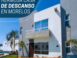 venta de casa con alberca en Morelos en condominio con sports club y laguna