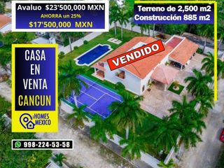 Residencia en Venta, 2,500 m2 Col. Doctores, Cancun