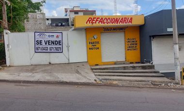 LOCAL COMERCIAL Y TERRENO EN VENTA CULIACAN SOBRE AVENIDA MEXICO 68