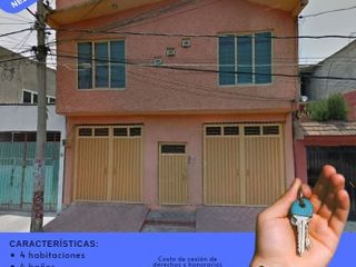 BONITA Y ESPACIOSA CASA DE REMATE   EN EXCELENTE UBICACION EN   FLORES MEXICANAS DEL. NEZAHUALCOYOTL