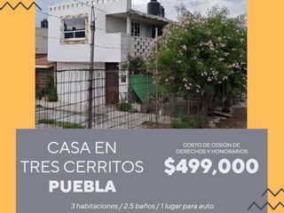 Casa en Tres Cerritos Puebla
