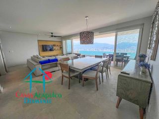 Departamento con 2 terrazas y vista espectacular a la bahía de Acapulco