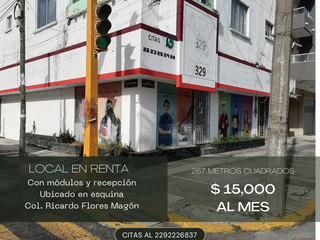 Rento Local Comercial, av. Flores Magon, Col. Zaragoza, Veracruz.