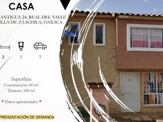 Casa En Venta En Fraccionamiento Real del Valle Villa de Zaachila Oaxaca