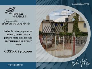 ¡Casa en remate Virgen del Refugio, Paseos de Ecatepec!