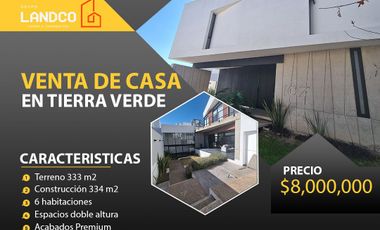 EXCELENTE CASA EN VENTA  TIERRA VERDE