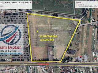 Texcoco Terreno Industrial/comercial 110,000 m² a Pie de Carretera