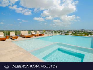 DEPARTAMENTO en VENTA el centro de CANCUN con VISTA AL MAR, Confort y Lujo, 3 habitaciones