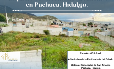 TU TERRENO EN PACHUCA, HIDALGO.