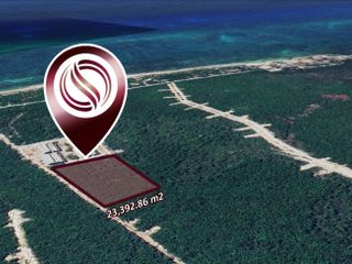 Terreno multifamiliar de 23,392 m2 a minutos del mar, en venta Aldea Zama Tulum.