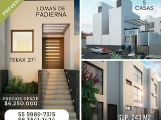Casa en venta en Lomas de Padierna $6,250,000.00 pesos.