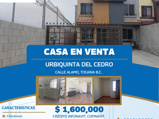 Casa en Venta 🏠  Urbiquinta del Cedro, Tijuana 🌟