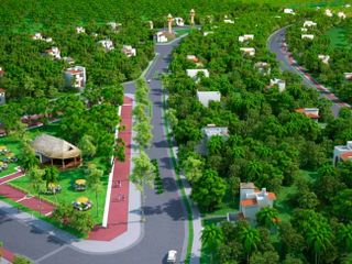 Terreno con áreas verdes en residencial privado, en venta, Chemuyil, Tulum