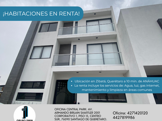 HABITACIONES EN RENTA EN ZIBATÁ QUERÉTARO