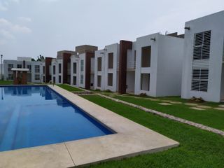 Venta de Casa, 98 m2, 3 recámaras, alberca en condominio, modelo Cardenal, Fraccionamiento San Isidro, Jiutepec, Mor.