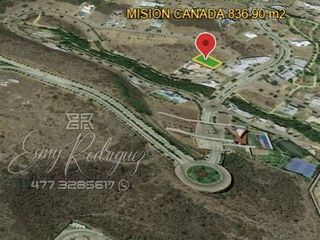 TERRENO EN VENTA EN MISIÓN CAÑADA, 836m2 con 18m DE FRENTE, EXCLUSIVO RESIDENCIAL
