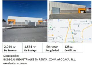 Bodega Industrial 1,534m2, Apodaca Nuevo León