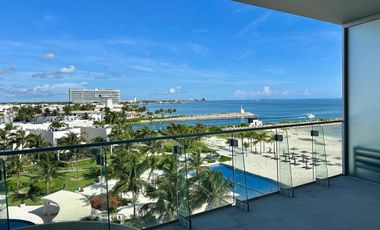 "Departamento en Cancún frente al mar en venta, SLS Tower Beach''