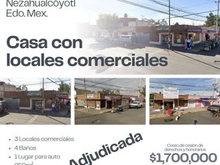 Casa en Venta en Juárez Pantitlán, Recuperación Adjudicada Entrega en 3 Meses