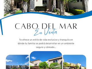 Residencia en Venta!! Fraccionamiento exclusivo y seguro en el corazón de Cabo San Lucas