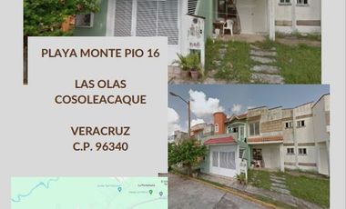 EA CASA EN VENTA DE RECUPERACION BANCARIA UBICADA EN Playa Monte Pío 16, Las Olas, Residencial las Olas, Veracruz, México