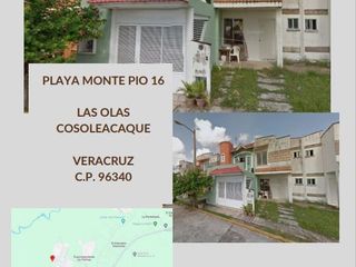 EA CASA EN VENTA DE RECUPERACION BANCARIA UBICADA EN Playa Monte Pío 16, Las Olas, Residencial las Olas, Veracruz, México